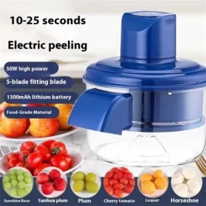 Automatic Vegetable Peeling Machine, Rechargeable Electric Fruit and Vegetable
