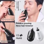 Portable Electric Nose & Ear Hair Trimmer Rechargeable